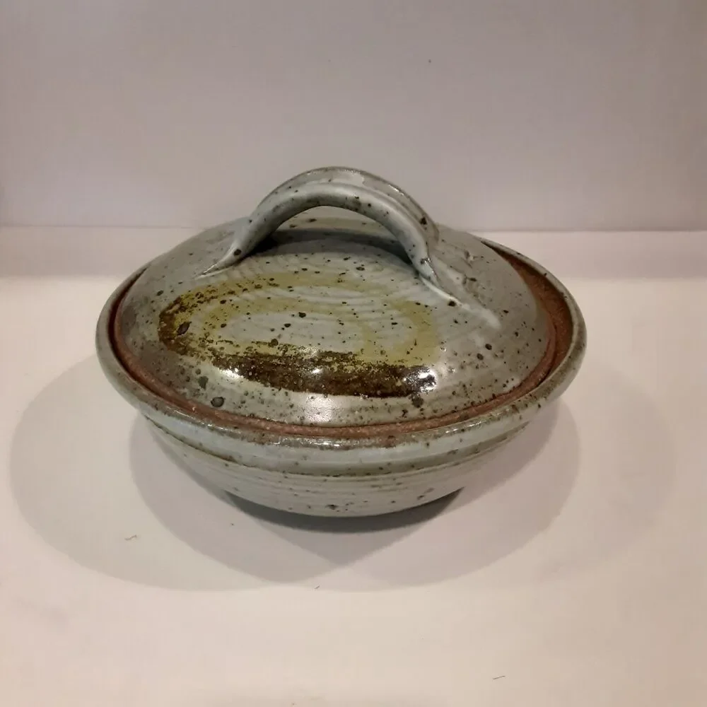 Vintage Jim Cantrell 1971 Signed Pottery Casserole With Lid RARE FIND